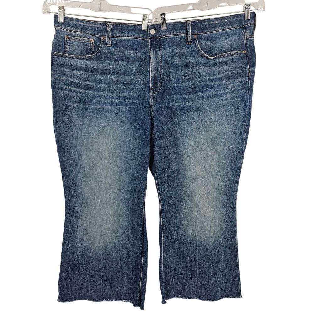 Madewell Womans size 24W Plus size Cropped Curvy Vintage Flare Jeans Blue NW655